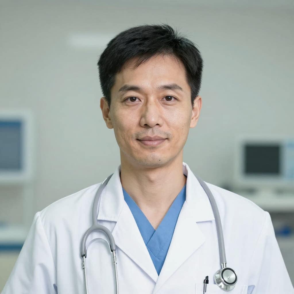 médico con fonendoscopio